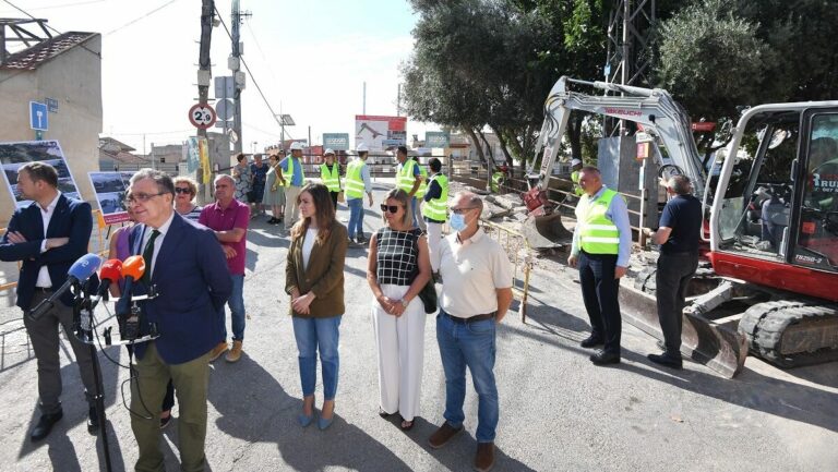 obras del puente de El Raal